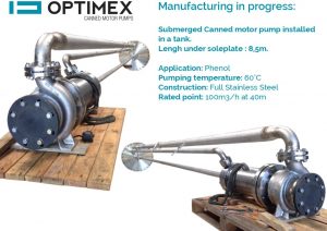 pompe à rotor noyé avec réservoir